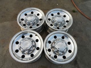 99 thru 2004 Ford F250 F350 Excursion 16 Alloy Rims for 4x4 incl Caps