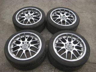  E39 18x8 Chrome Aftermarket Wheels w Tires Rims 97 03 525i 528i 540i