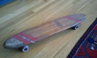 Vintage Skateboard with Chicago Trucks and Clay Wheels
