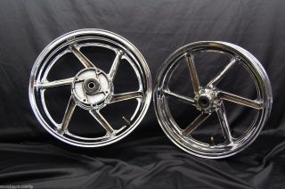 96 97 Honda CBR 900rr 900 rr front rear chrome rim rims wheels set