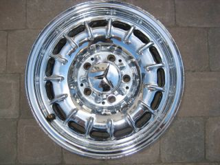 Mercedes W107 W116 W123 W108 W126 Chrome Bundt Wheel