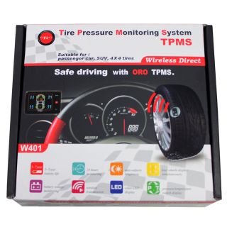 New Oro TPMS Kit Wireless Tire Pressure Monitoring System W401 Car
