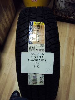 Michelin LTX A T2 235 65R17 103s Brand New Tire
