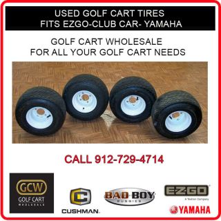 Used Golf Cart Tires and Rims EZ Go Club Car Yamaha