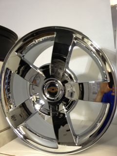Silverado SS Chrome Factory OE Replica Wheels Rims 6x5 5 22x10