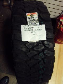 Mickey Thompson Baja Radial MTZ 305 70R18 126 123Q Brand New Tire