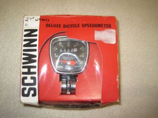 Vintage Schwinn Approved Deluxe Bicycle Speedometer 27 Wheels