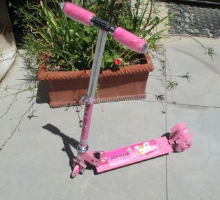 NEW Toddler Kick Scooter 3 Wheels adjustable ride on Kids Girls Pink