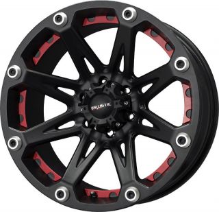 18 inch x9 Ballistic Jester Black Wheels Rims 6x135 12