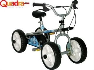 Kids Super Quad Trike Pedal Power 4 Wheeler Monster Wheels Quadrabyke