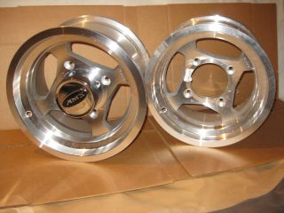 AMS 12x7 4 137 4lb 3 4 3 Kawasaki Aluminum Mag Wheels Rims