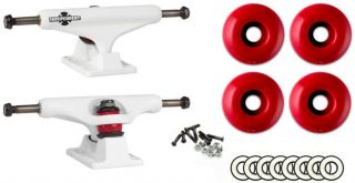 149mm White Trucks Package Wheels ABEC 9 Bearings Skateboard