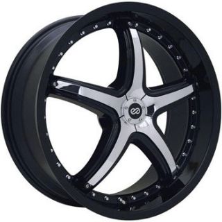 20 Enkei LS 5 Black Chrome Rim Wheel 350Z 370Z G35 G37