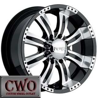 18 Black Poltergeist Wheels Rim 6x139 7 6 Lug Titan Tundra GMC Chevy