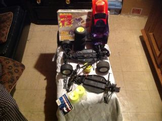 Associated RC10 T3 Plus Parts Frame and Extra Tires and Rims