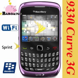 New Blackberry 9330 Curve 3G Phone Sprint Pcs Purple