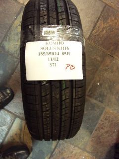 Kumho Solus KH16 185 65R14 85H Brand New Tire