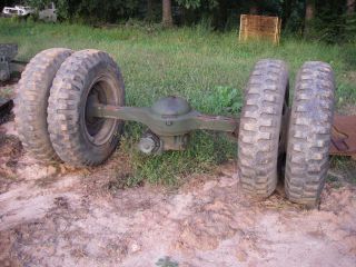 Rockwell 2 5 ton drive axle M35A2 complete with brakes wheels tires