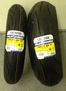  Pilot Power Motorcycle tires Sz Front 120 70 R17 Rear 190 55 R 17