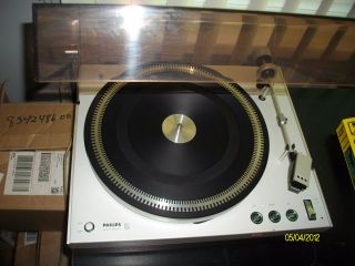 Vintage Philips Model 212 Hi Fi Electronic Turntable Nice Condition