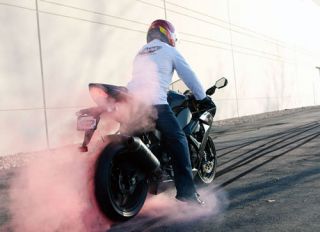 Motorcycle Blue Smoke Bomb Burnout Rear Tire 190 50 17 New