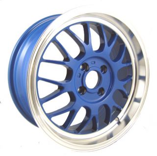 16 Spun Supamesh Blue Rims Wheels Civic Integra Miata