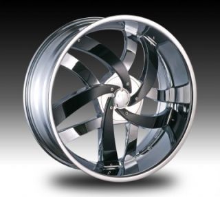 inch Velocity VW825 20x7 5 Chrome VW825 Rim 20 Dub Wheel Set
