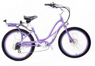 Pedego Electric Cruiser Bicycle Bike Purpleframe Purplerims Black