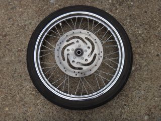 Harley Sportster 1200 883 Spoked Front Wheel Rim Tire Hub X
