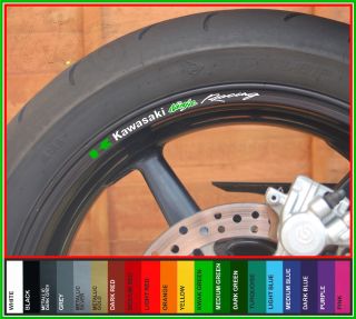 Ninja Racing Wheel Rim Decals Stickers zx6r zx9r ZX10R 250R zx7r ZX4R