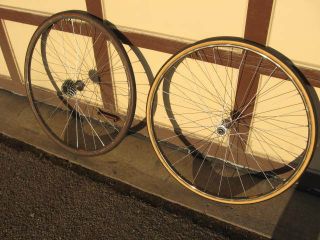 Wheel Set Vintage Shimano Dura Ace Hubs Mavic GP 4 Tubular Rims