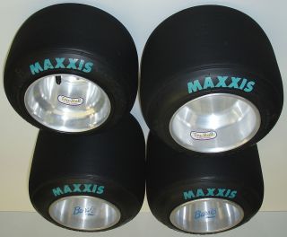 Set of Maxxis HT3 Racing Go Kart Tires Wheels