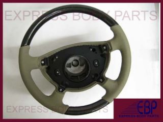 Mercedes Steering Wheel W211 E320 E500 Tan Beige Cream Birdseye Wood E