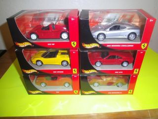 Hot Wheels FERRARI 288 GTO,550 MARANELLO,360 SPIDER,333SP,F50, 360