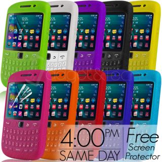 Keypad Silicone Skin Case Cover Screen Protector Fits Blackberry Curve