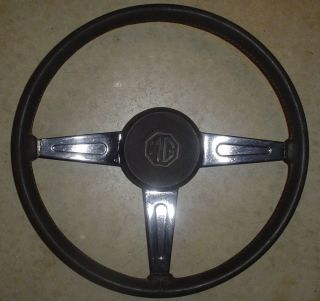 MG Steering Wheel with Horn Button Rat Rod Hot Rod Custom