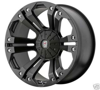 Monster Black 20x9 0 Offroad Truck Rims Wheels Nitto Tires