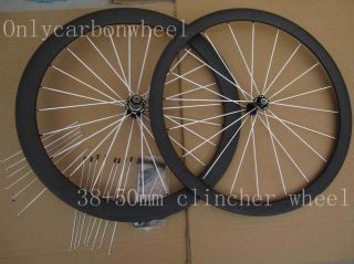 Carbon Clincher Wheels Front 38mm Rear 50mm Bicycle clincher Wheels