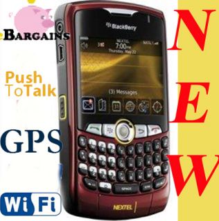 New Nextel Sprint Blackberry Curve 8350i PDA Phone Red