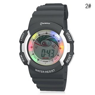 USD $ 9.89   Unisex Chronograph And Water Resistant PU Digital