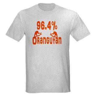 Animal T shirts  96.4% Orangutan Light T Shirt