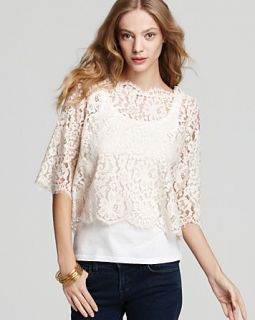joie top elvia lace price $ 218 00 color new moon size select size l m