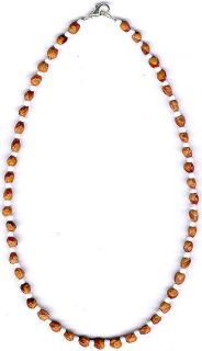 Mens Womens Ghost Bead Cedar Bead Necklace 61 Native American Jewelry