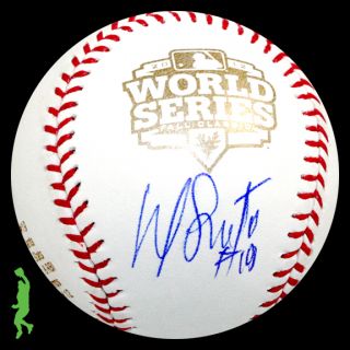 Marco Scutaro Signed Auto 2012 World Series WS Champs Baseball Ball