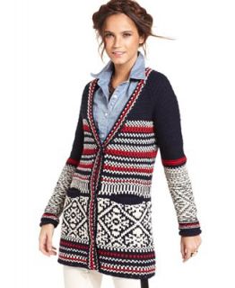 Free People Sweater, Anabelle Long Sleeve V Neck Patterned Cardigan
