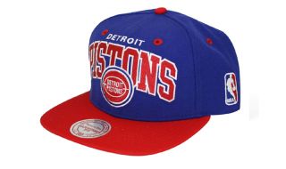 Mitchell & Ness Detroit Pistons NBA 2 Tone Arch Snapback Cap Snap Back