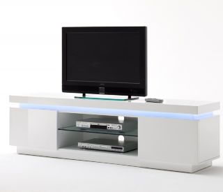 NEU* Lowboard Hochglanz weiss mit WECHSEL   LED TV  Kommode Rack