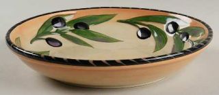 Clay Art Oliva Rustica 9 Individual Pasta Bowl, Fine China Dinnerware   Olives&
