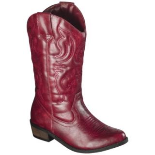 Girls Cherokee Gregoria Cowboy Boot   Red 5