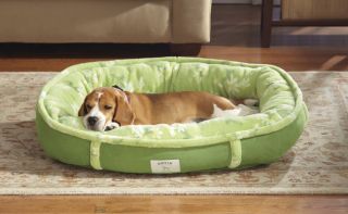 Daisy Fleece Wraparound Dog Bed Cover/Liner / Large, Grass, Large